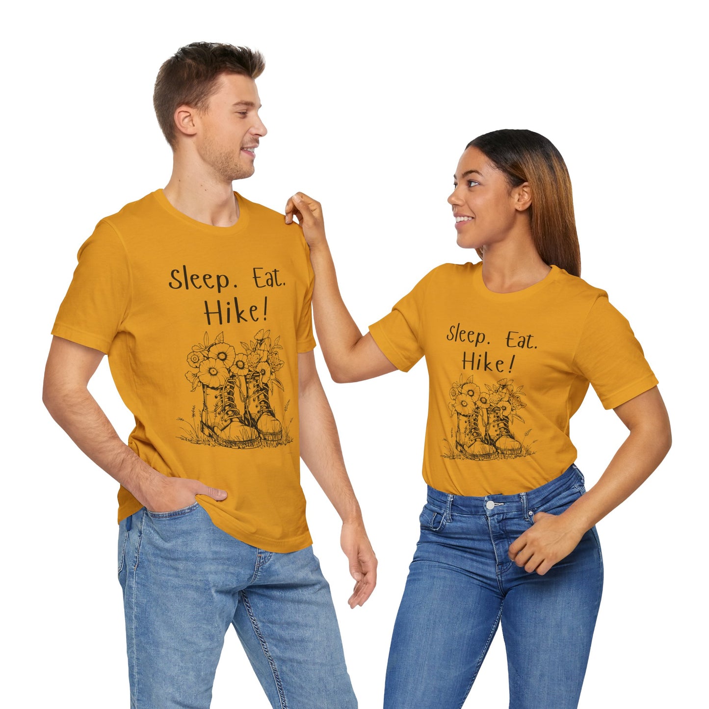 Sleep, Eat, Hike! Unisex Tee, Hiking Shirt