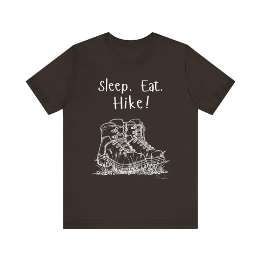 Sleep, Eat, Hike! Unisex Jersey Short sleeve tee